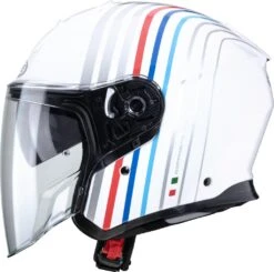 CABERG FLYON BAKARI Jethelm -Caberg Helm Angebot caberg flyon bakari jethelm weiss silber bmw xxl 106167wsxxl 2 2