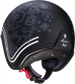 CABERG FREERIDE TATTOO Jethelm -Caberg Helm Angebot caberg freeride tattoo matt schwarz grau weiss xxl 106206msxxl 2