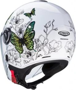 CABERG RIVIERA V4X MUSE Jethelm -Caberg Helm Angebot caberg riviera v4x muse weiss floral gelb gruen xs 106210whxs 2
